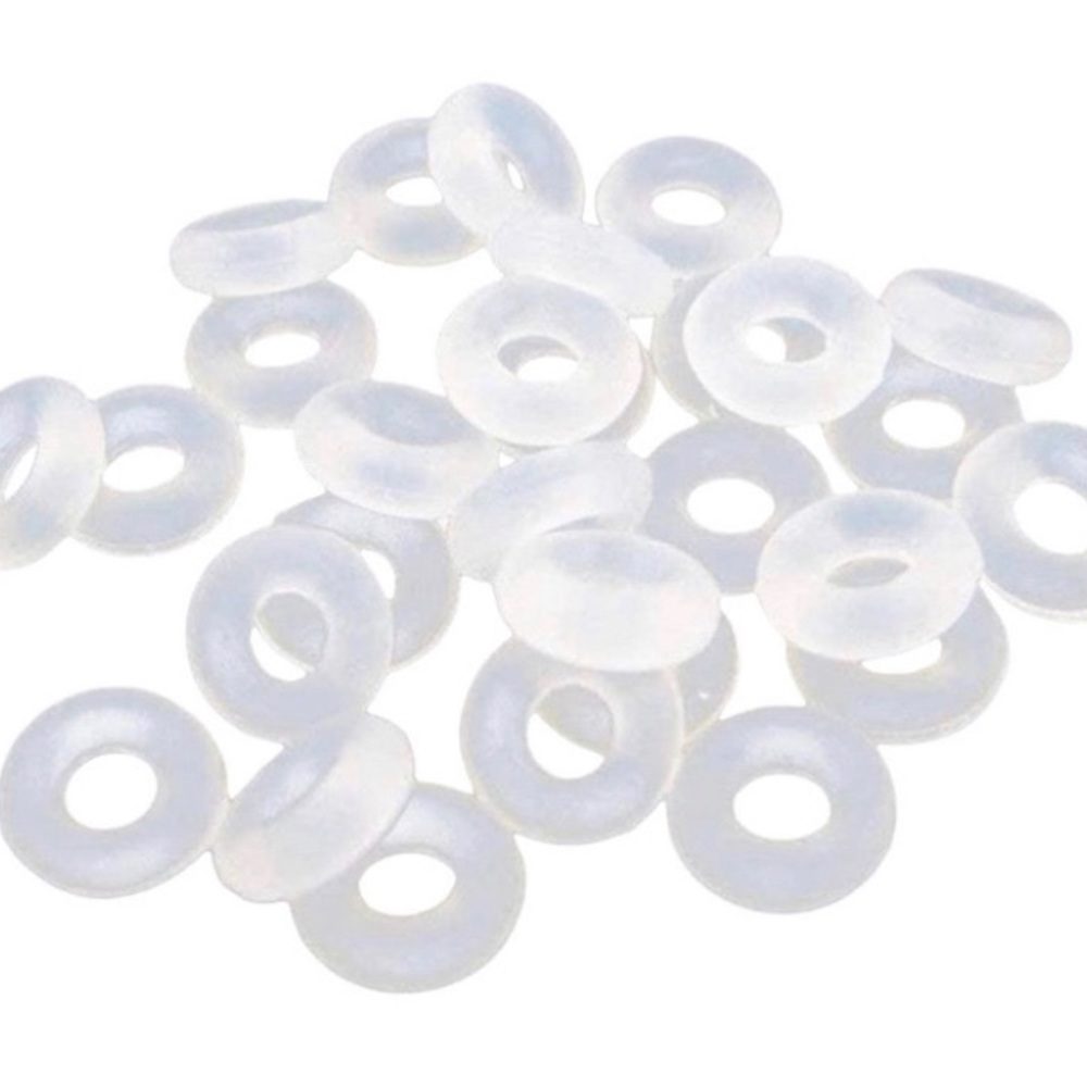 10 Clear Silicone Grips for Charm Bracelet